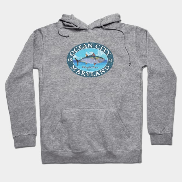 Ocean City, Maryland, Bluefin Tuna Hoodie by jcombs